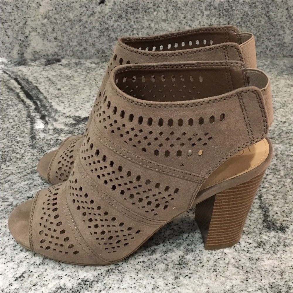 Lauren Conrad Peep Toe Bootie Sandals- size 10